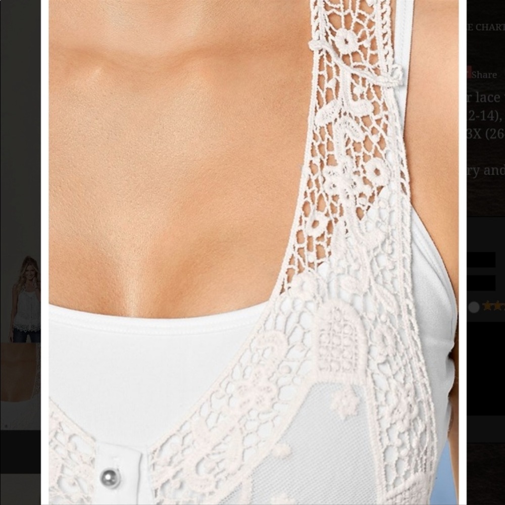 Venus sheer lace vest